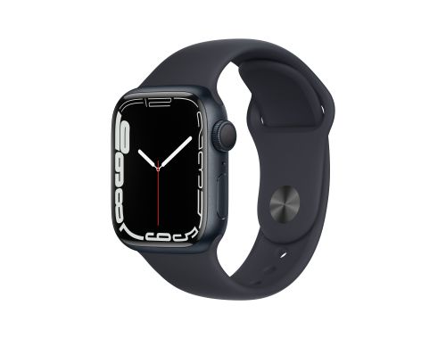 Apple Watch Series 7 GPS 41mm Midnight Aluminium Case with Midnight Sport Band