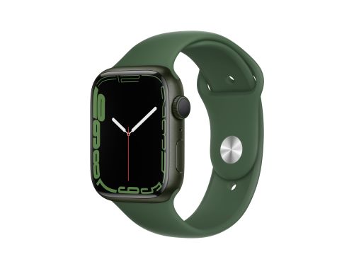 Apple Watch Series 7 GPS 45mm Green Aluminium Case with Clover Sport Band